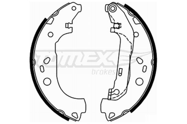 TOMEX BRAKES Комплект тормозных колодок TX 21-87